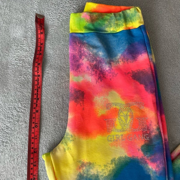 multi coloured leggings . Size M/L polish designer My Vouge NEW - Picture 7 of 7